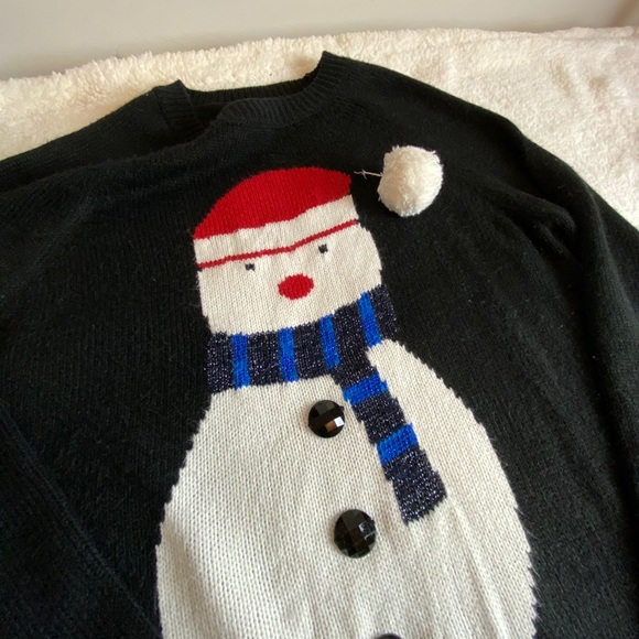 Topshop Snowman Sweater size 6 - Picture 3 of 6